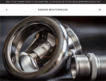 Tablet Screenshot of parkermouthpieces.com